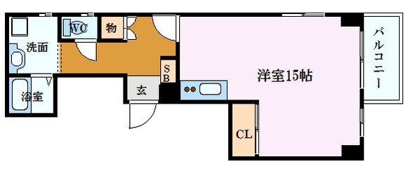 市役所前駅 徒歩6分 3階の物件間取画像